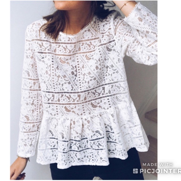 Tops - Lace long sleeve top